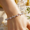 High Zircon Tulip Leaf Bracelet