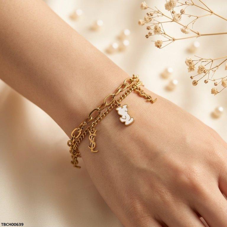 Link Double Chain Stainless Steel Bracelet