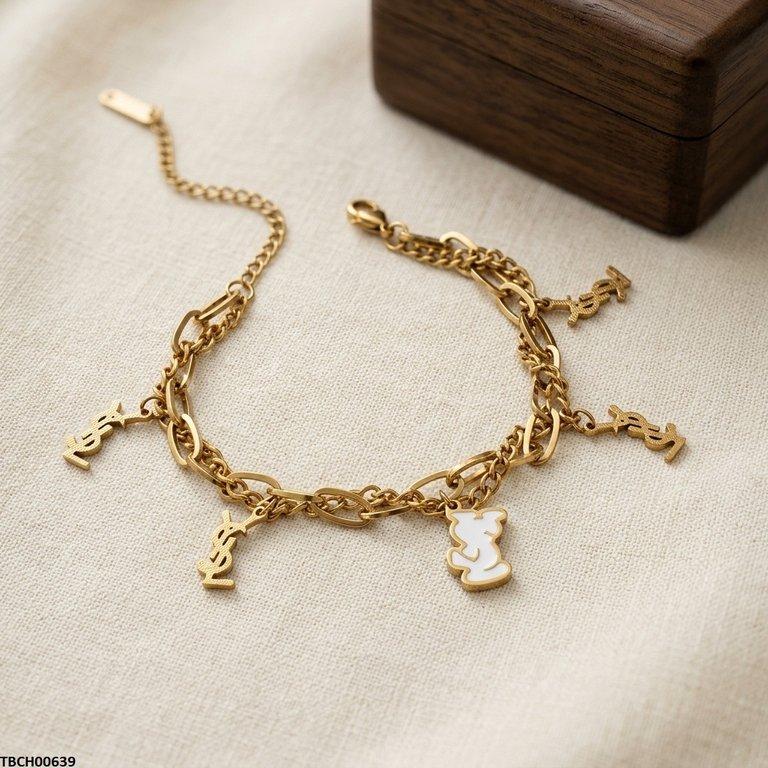 Link Double Chain Stainless Steel Bracelet
