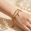 Link Double Chain Stainless Steel Bracelet