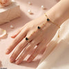 Stainless Steel Heart Angla Bracelet Adjustable