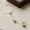 Stainless Steel Double C-Shap Angla Bracelet Adjustable