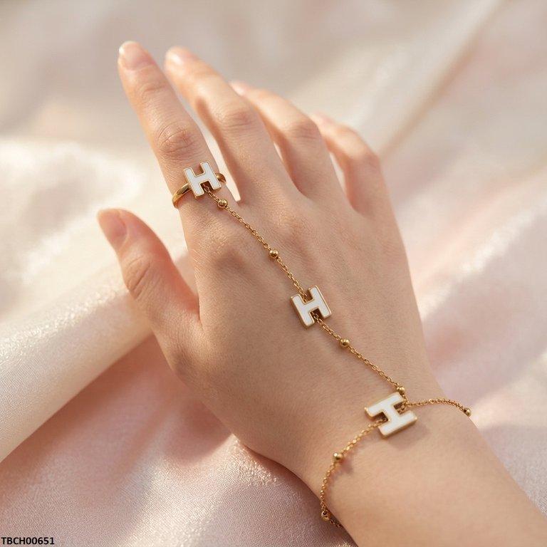 Stainless Steel H-Shap Angla Bracelet Adjustable
