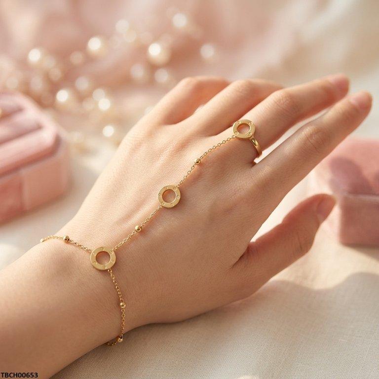Stainless Steel Round Angla Bracelet Adjustable