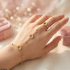 Stainless Steel Round Angla Bracelet Adjustable