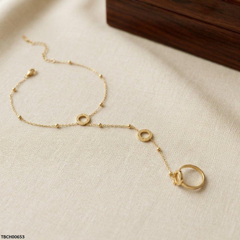 Stainless Steel Round Angla Bracelet Adjustable