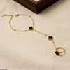 Stainless Steel Clover Angla Bracelet Adjustable
