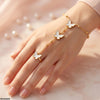 Stainless Steel Butterfly Angla Bracelet Adjustable