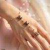 Stainless Steel Alphabhet Angla Bracelet Adjustable