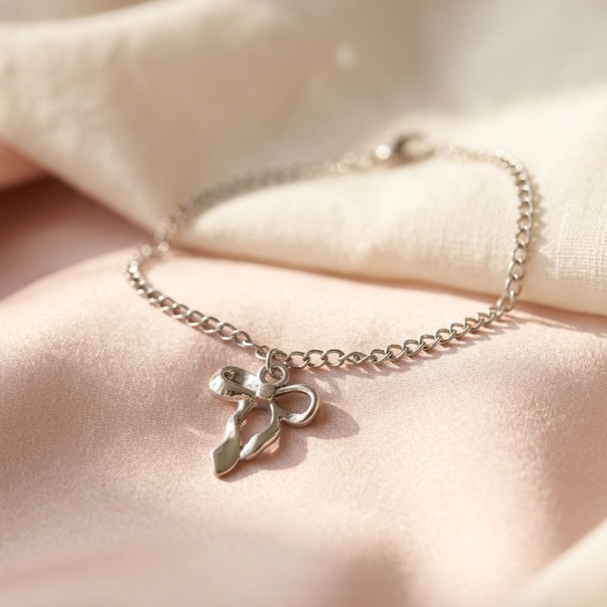 Bow Stainless Steel Adjustable Bracelet