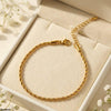Rope Chain Stainless Steel Bracelet Adjustable