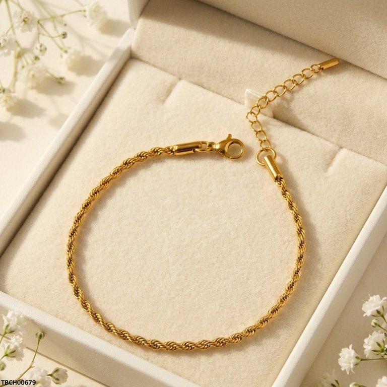Rope Chain Stainless Steel Bracelet Adjustable