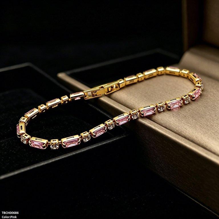 Rectangle Zircon Bracelet