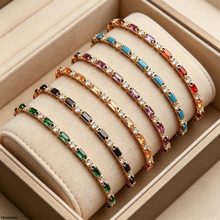 Rectangle Zircon Bracelet
