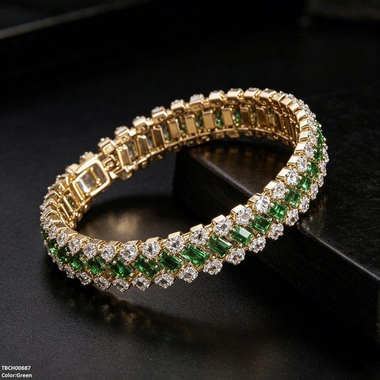 Rectangle Zircon Stone Bracelet