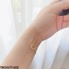 Moon & Star Hand Bracelet Adjustable