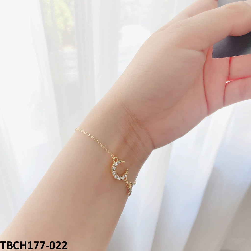 Moon & Star Hand Bracelet Adjustable
