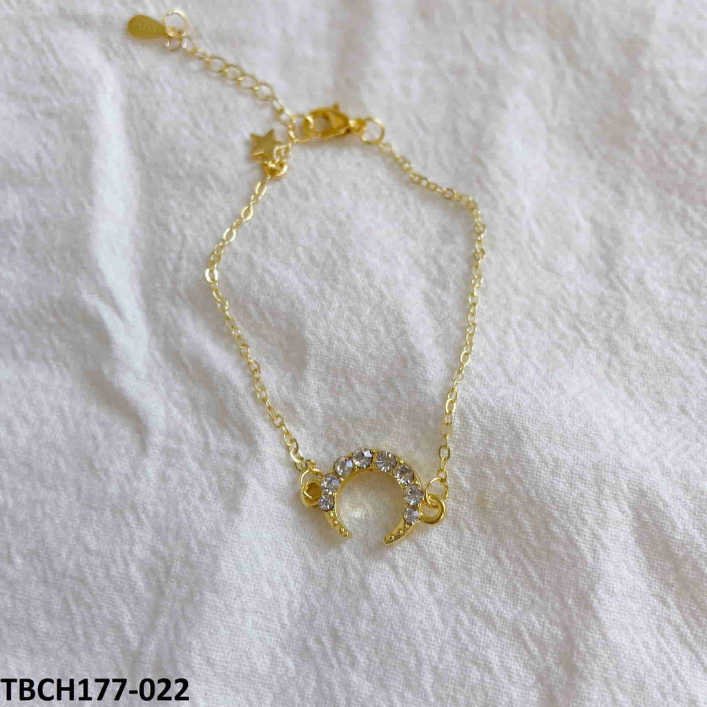 Moon & Star Hand Bracelet Adjustable