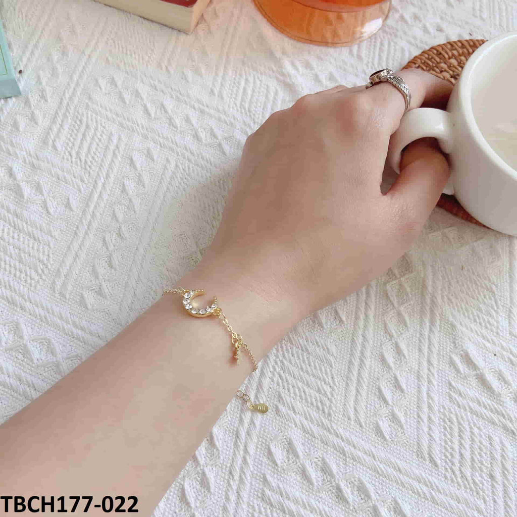Moon & Star Hand Bracelet Adjustable