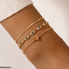 Heart 3 Hand Bracelet
