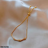 Rolled Layered Hand Bracelet Adjustable