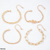 Snake 4 Chain Hand Bracelet