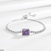 Rectangle Purple tennis Bracelet