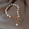 Round Pearl Drop Bracelet Adjustable