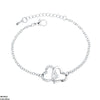 Double Heart Bracelet Adjustable