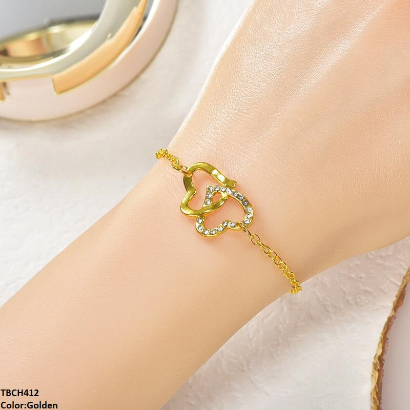 Double Heart Bracelet Adjustable