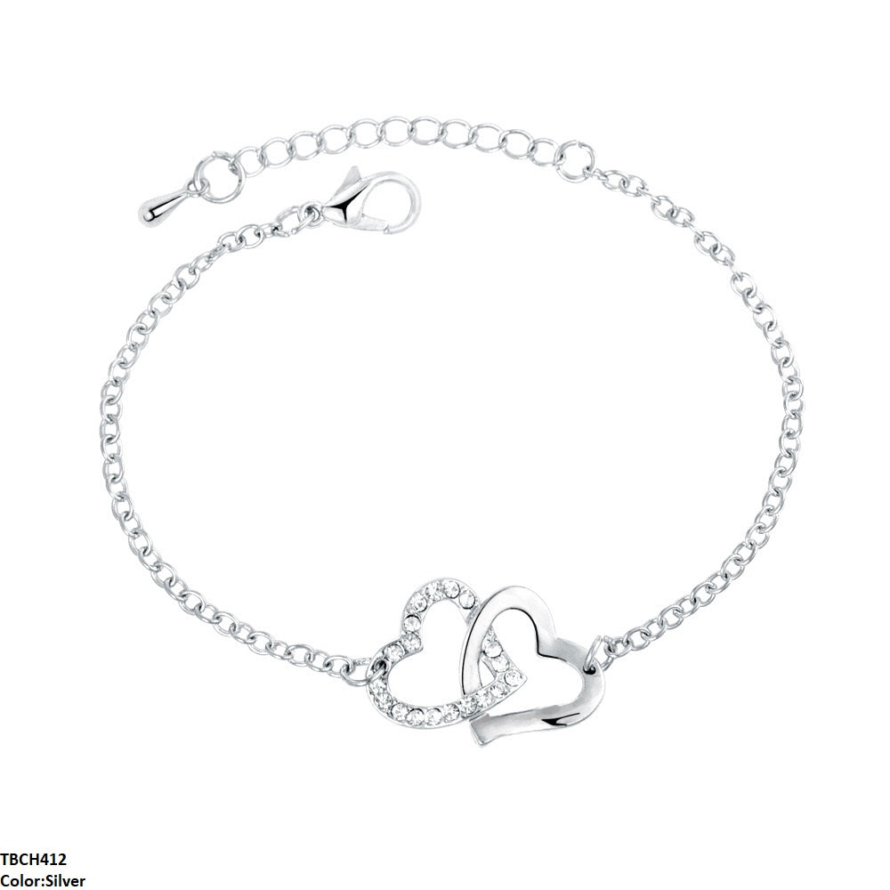 Double Heart Bracelet Adjustable