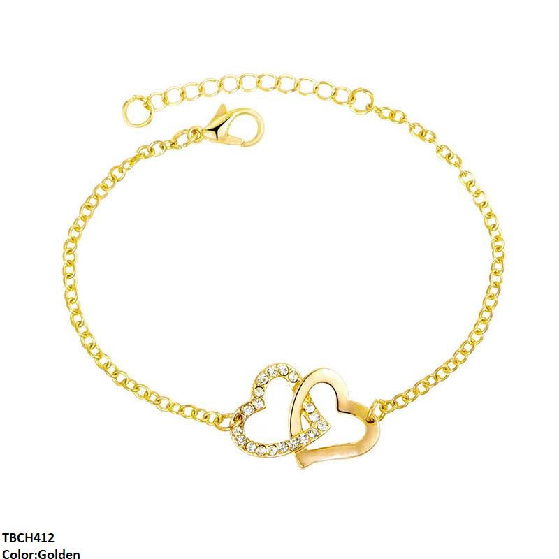 Double Heart Bracelet Adjustable