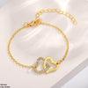Double Heart Bracelet Adjustable