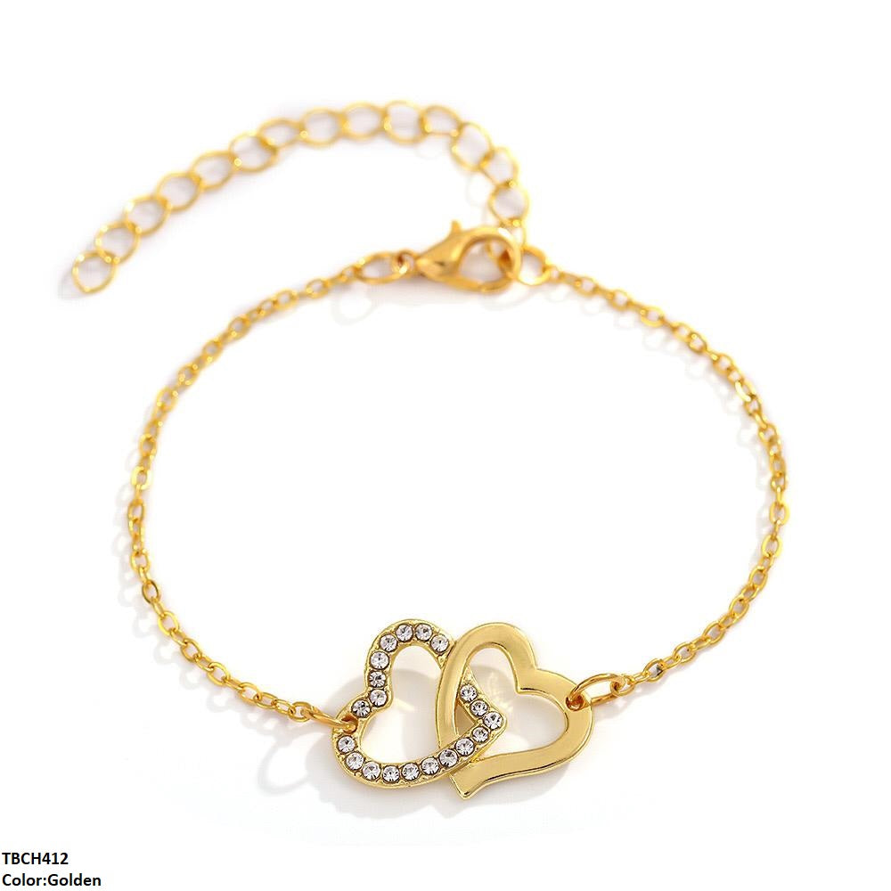 Double Heart Bracelet Adjustable