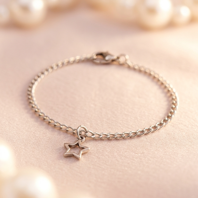 Star Stainless Steel Adjustable Bracelet