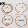 Square Stone Bracelet Set