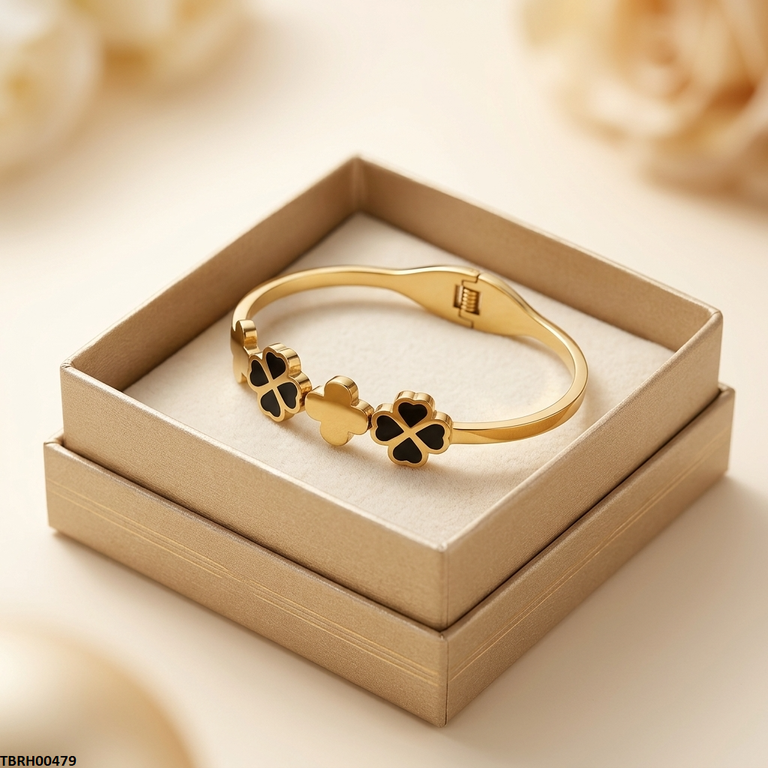 Stainless Steel Double Flower Braclet