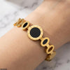 Stainless Steel Oval Round Braclet