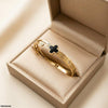Stainless Steel Flower Stone Braclet
