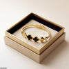 Stainless Steel Double Clover Braclet