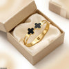 Stainless Steel Double Clover Braclet