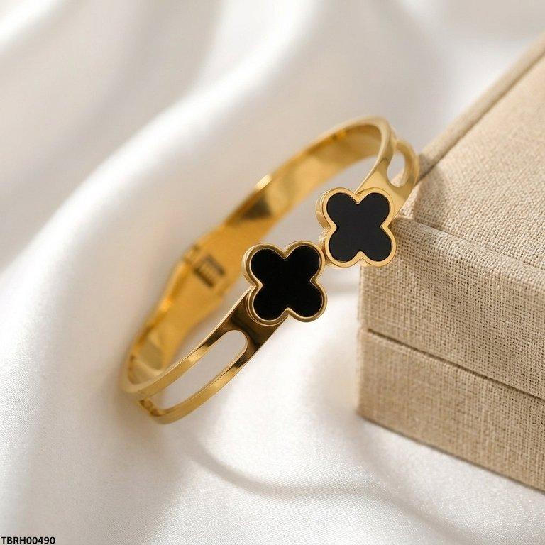 Stainless Steel Double Clover Braclet