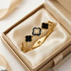 Stainless Steel Three Flowers Bracelet
