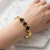 Stainless Steel Three Clover Bracelet