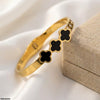 Stainless Steel Three Clover Bracelet