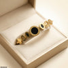 Stainless Steel Round/Oval Stone Bracelet