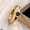 Stainless Steel Round Stone Bracelet