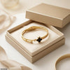 Stainless Steel Clover Stone Bracelet