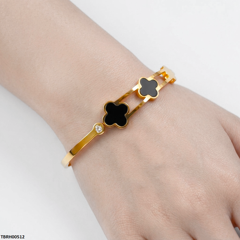 Round Double Bracelet Stainless Steel Adjustable