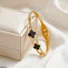 Round Double Bracelet Stainless Steel Adjustable